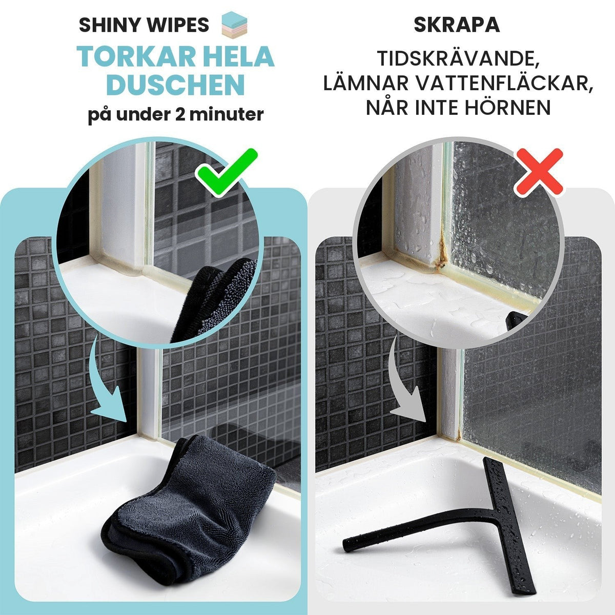 Shiny Wipes mot skrapa