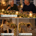 GlowLine på middagsbordet, på spiselkransen och på sänggaveln