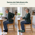Samma köksstol utan och med Cella