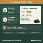 Paketpris på Cella – 2 st för 1 099 kr, 3 st för 1 449 kr, fri frakt och 30 dagars garanti